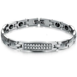 Drottningen Av Kvalitetshälsa Titanarmband Med Diamanter För Älskare