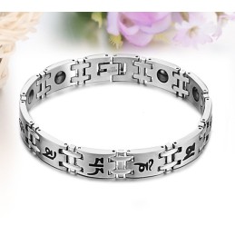 Stabilt Kvalitetsarmband I Titanium Med Lodestone