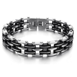 Kvalitets- Och Kvantitetsgaranterat Manligt Titansilikonarmband