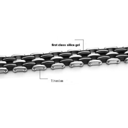 Kvalitets- Och Kvantitetsgaranterat Manligt Titansilikonarmband