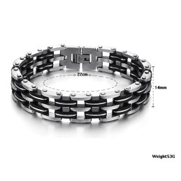 Kvalitets- Och Kvantitetsgaranterat Manligt Titansilikonarmband