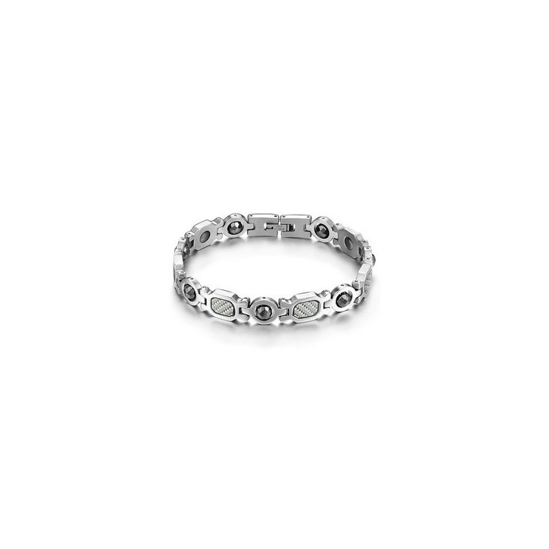 Drottningen Av Kvalitetshälsa Titanarmband Med Lodestone Drottningen Av Kvalitetshälsa Titanarmband Med Lodestone