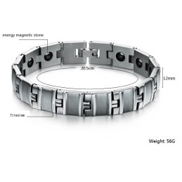 Stabil Kvalitet Manlig Antitrötthet Titan Lodestone Armband