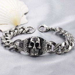 Armband Av Skalle I Titan Av Högsta Kvalitet