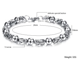 Lättanvänt Titanarmband För Män