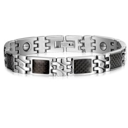 Världsomfattande Känt Titanarmband Med Lodestone