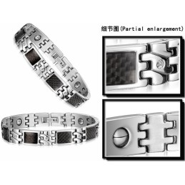 Världsomfattande Känt Titanarmband Med Lodestone