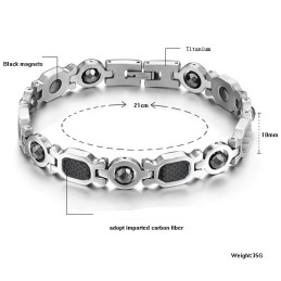 Stabil Kvalitet Manlig Hälsa Titan Lodestone Armband
