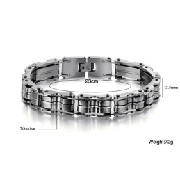 Högkvalitativt Klassiskt Titanarmband För Män