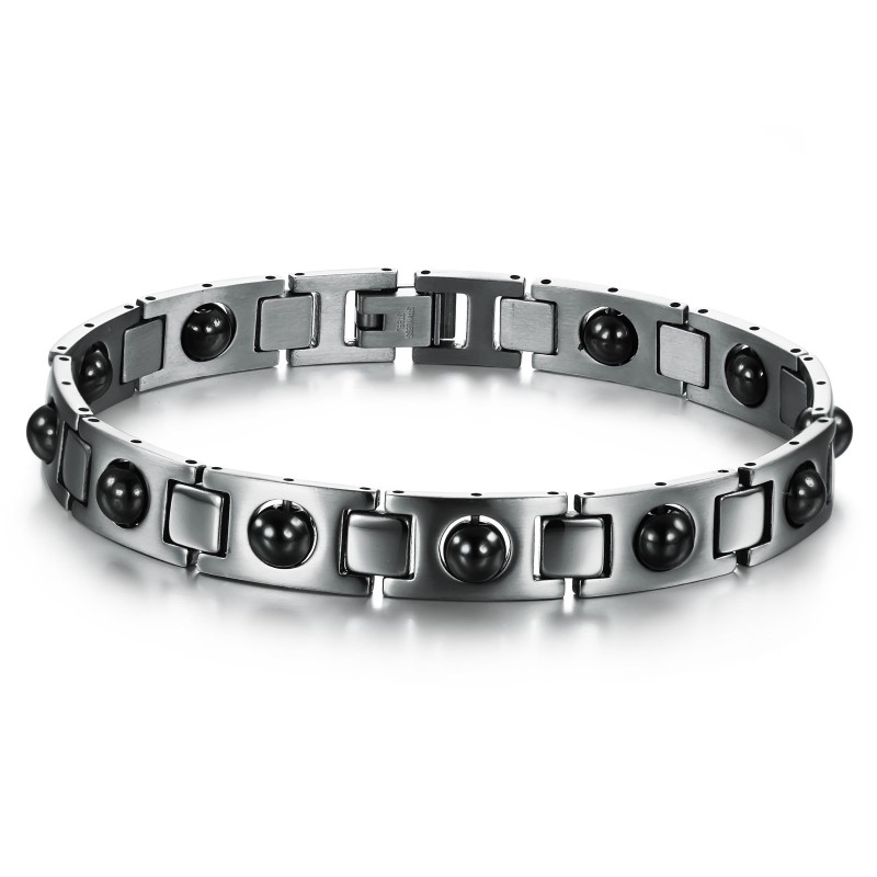 Drottningen Av Kvalitetshälsa Titanarmband Med Lodestone Drottningen Av Kvalitetshälsa Titanarmband Med Lodestone