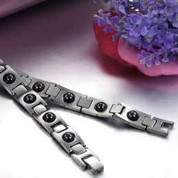 Drottningen Av Kvalitetshälsa Titanarmband Med Lodestone