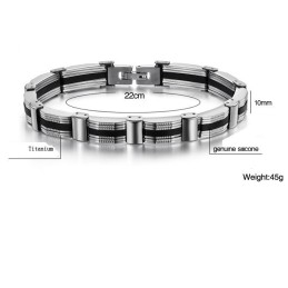 Att Ha En Lång Historia Manligt Titanarmband