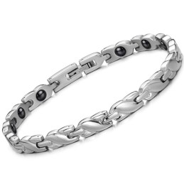Lättanvänt Armband För Kvinnors Hälsa I Titan, Lodestone