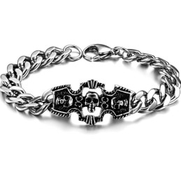 Utmärkt Kvalitet Manligt Skalle Titanarmband