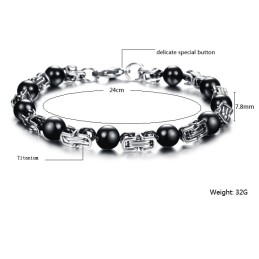 Slitstarkt Titanarmband För Män