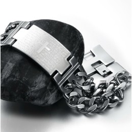 Lättanvänt Titanarmband För Män Med Kors