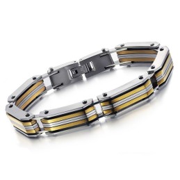 Brett Utbud Av Titanarmband För Män
