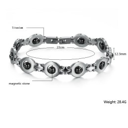 Brett Utbud Av Titanarmband För Män Mot Trötthet