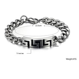 Drottning Av Kvalitet Herrarmband Great Wall Titanium