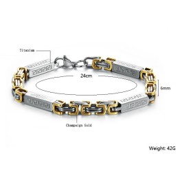 Världsomfattande Känt Titanarmband För Män