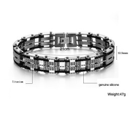 Högkvalitativt Titanarmband För Män