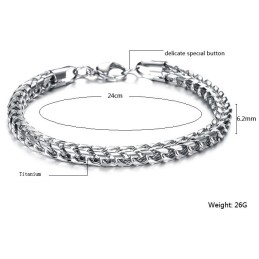 Kvalitets- Och Kvantitetsgaranterat Klassiskt Titanarmband För Män