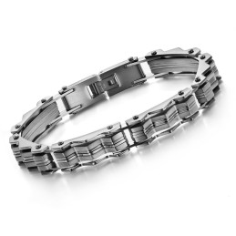 Brett Utbud Av Titanarmband För Män