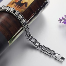 Brett Utbud Av Titanarmband För Män