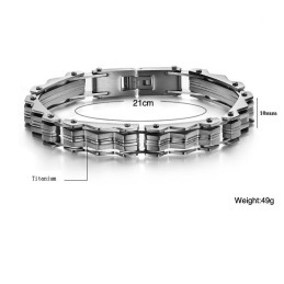 Brett Utbud Av Titanarmband För Män