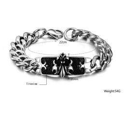 Världsomfattande Klassiskt Titanarmband För Män