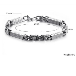 Pålitligt Rykte Manligt Koncist Titanarmband