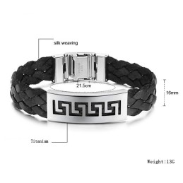 Pålitlig Prestanda För Män Great Wall Titanium Armband