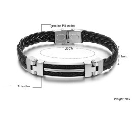 Lättanvänd Manlig Titanarmband
