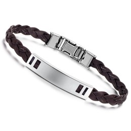 Lättanvänd Armband I Titanläder För Kvinnor
