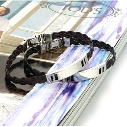 Lättanvänd Armband I Titanläder För Kvinnor