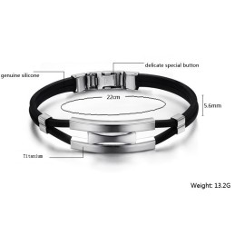 Högkvalitativt Kortfattat Titanarmband