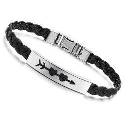Stabil Kvalitet Kvinnlig Älskling Titan Läderarmband