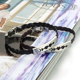 Stabil Kvalitet Kvinnlig Älskling Titan Läderarmband