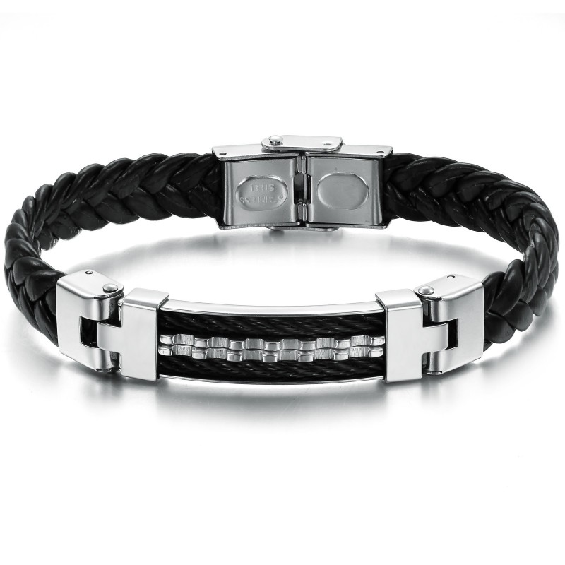 Pålitlig Kvalitets Klassisk Titan Läderarmband Pålitlig Kvalitets Klassisk Titan Läderarmband
