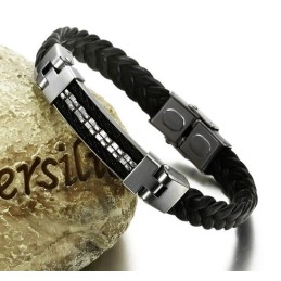 Pålitlig Kvalitets Klassisk Titan Läderarmband