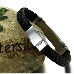 Pålitlig Kvalitets Klassisk Titan Läderarmband