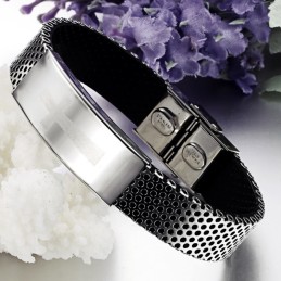 Kvalitets- Och Kvantitetsgaranterat Armband I Titanläder Med Kors För Män