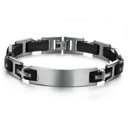 Slitstarkt Armband I Titan Silikon För Män