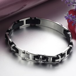 Slitstarkt Armband I Titan Silikon För Män