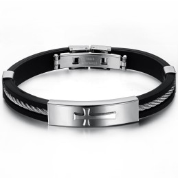 Utmärkt Kvalitet Manligt Kors Titanarmband