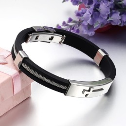 Utmärkt Kvalitet Manligt Kors Titanarmband