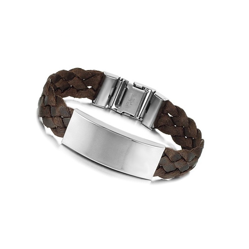 Drottningen Av Kvalitet I Brunt Titanarmband Drottningen Av Kvalitet I Brunt Titanarmband