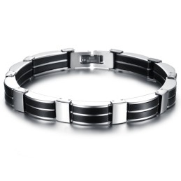Pålitligt Rykte För Män, Kortfattat Titan Silikonarmband