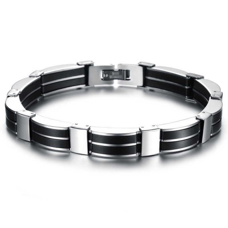 Pålitligt Rykte För Män, Kortfattat Titan Silikonarmband Pålitligt Rykte För Män, Kortfattat Titan Silikonarmband