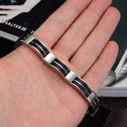 Pålitligt Rykte För Män, Kortfattat Titan Silikonarmband